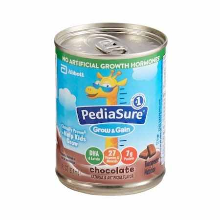 Pediasure Grow & Gain Pediatric Oral Supplement Chocolate Flavor 8 oz. Can Liquid Calories, 24PK 67523
